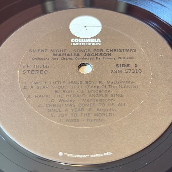 Songs For Christmas Mahalia Jackson Silent Night Vinyl Record LP - Picture 6 of 8